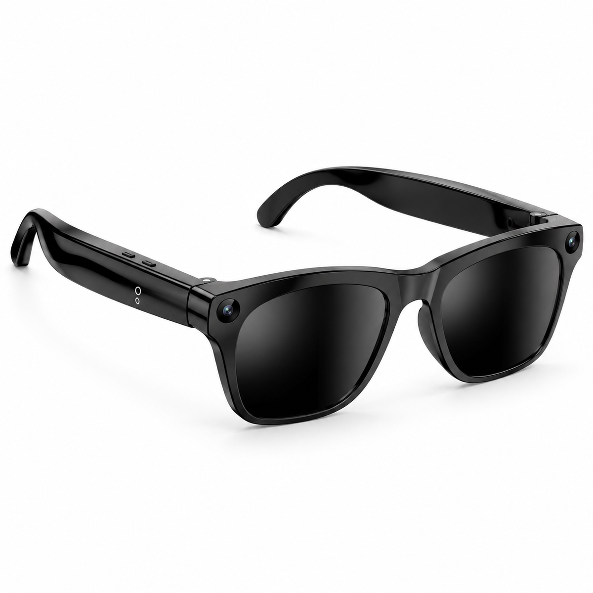 Gafas inteligentes Lentivo en color negro, con cámara en la montura